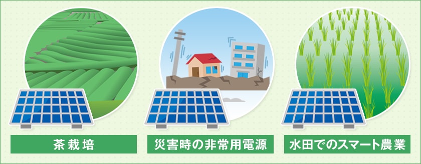 営農型太陽光発電の取り組み事例3つ